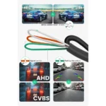 ⁦كاميرا الرؤية الخلفية للسيارة GreenYi AHD 1920x1080P - رؤية ليلية عالية الدقة بالكامل، 170 ° عدسة عين السمكة، كاميرا أمامية عكسية للمركبة C816⁩ - الصورة ⁦5⁩