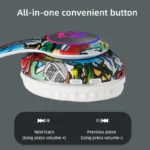 ⁦سماعة رأس لاسلكية ضوء فلاش للأطفال سماعات أذن مع ميكروفون سماعات بلوتوث ستيريو لعبة الموسيقى سماعة رأس للبنات والأولاد هدية⁩ - الصورة ⁦4⁩