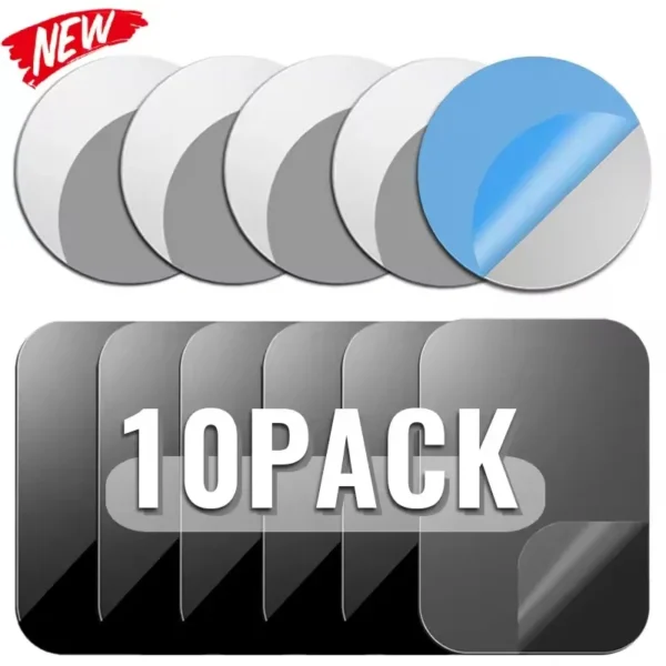 5/10 قطعة لوحة معدنية مغناطيسية رقيقة لحامل هاتف السيارة صفائح حديد القرص ملصق اللوحي مكتب حامل جوّال بلاستيكي المحمول ملصق مغناطيسي