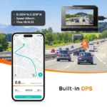 ⁦70mai Dash Cam 4K A810 Ultra HD GPS ADAS 150FOV HDR ثنائي القناة يدعم كشف الحركة 70mai A810 جهاز تسجيل فيديو رقمي للسيارات LTE 4G متوافق⁩ - الصورة ⁦6⁩
