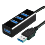 Hub USB 2.0 متعدد المتوسع Hub USB Splitter محول الطاقة عالي السرعة 4 منافذ في واحد لملحقات جهاز الكمبيوتر الشخصي