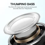 ⁦Baseus Bowie E19 سماعات لاسلكية بلوتوث 5.3 كبير باس 12 مللي متر السائقين IPX5 سماعات أذن مقاومة للماء 33 ساعة عمر البطارية سماعات⁩ - الصورة ⁦2⁩