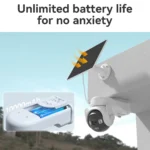 ⁦كاميرا IMOU 2025 AOV PT 5MP 4G Sim الشمسية 360 ° كاميرا مراقبة خارجية PTZ، بطارية شبكة واي فاي، كاميرا IP تعمل بالطاقة الشمسية⁩ - الصورة ⁦5⁩