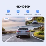 ⁦2025 جديد DDPAI Dash Cam Z50 Pro 4K UHD 3 "IPS عرض مدمج GPS ADAS ثنائي القناة جهاز تسجيل فيديو رقمي للسيارات واي فاي 24H شاشة ركن السيارة داشكام⁩ - الصورة ⁦3⁩