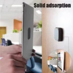 ⁦5/10 قطعة لوحة معدنية مغناطيسية رقيقة لحامل هاتف السيارة صفائح حديد القرص ملصق اللوحي مكتب حامل جوّال بلاستيكي المحمول ملصق مغناطيسي⁩ - الصورة ⁦5⁩