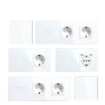 Bseed الاتحاد الأوروبي زيجبي اللمس التبديل 1/2/3 عصابة 2Way مفتاح الإضاءة الذكي مقبس الحائط USB نوع-C تهمة ميناء تويا جوجل المنزل اليكسا التحكم