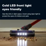 ⁦مكنسة كهربائية محمولة باليد ABIR VC205، 27000PA، شاشة تعمل باللمس، مستشعر الغبار الذكي، التحكم التلقائي في السرعة لتنظيف سجادة السرير المنزلية⁩ - الصورة ⁦5⁩