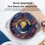 ⁦مفرمة لحم كهربائية متعددة الوظائف ، كسارة طعام ، قطاعة خضروات ، مفرمة ، محضرة طعام للأطفال ، فولاذ مقاوم للصدأ ، 5 لترات⁩ - الصورة ⁦4⁩