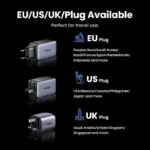 ⁦شاحن UGREEN 65W GaN بأربعة منافذ USB C – شحن سريع Quick Charge 3.0 و PD 3.0 لأجهزة MacBook Air، أجهزة اللابتوب، الأجهزة اللوحية، iPhone 16، 15، 14 Pro Max⁩ - الصورة ⁦6⁩