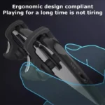 ⁦LY 2 قطعة الهاتف المحمول 4 إصبع لعبة الفيزياء الزناد ل PUBG Aim اطلاق النار L1R1 ABS سبيكة مفتاح زر لجهاز IOS أندرويد 7-12 مللي متر⁩ - الصورة ⁦5⁩