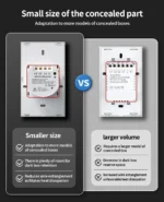 ⁦TNCE Tuya US Switch wifi zigbee، 1/2/3/4 Gang، زر حائط للتحكم في ضوء LED غير محايد/سلكي، صوت ذكي مع Alexa Google Home⁩ - الصورة ⁦2⁩