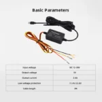 ⁦Chezhilin لمجموعة الأسلاك الصلبة 70mai A810 UP03 منفذ Type-c فقط لخط الطاقة لمراقبة ركن السيارة 70mai A810 X200 Omni M500 24H⁩ - الصورة ⁦4⁩