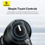 ⁦Baseus Bowie E19 سماعات لاسلكية بلوتوث 5.3 كبير باس 12 مللي متر السائقين IPX5 سماعات أذن مقاومة للماء 33 ساعة عمر البطارية سماعات⁩ - الصورة ⁦6⁩