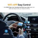 ⁦DDPAI Mini Pro Dash Cam 1296P Wifi Car DVR كاميرا مسجل فيديو Dashcam للرؤية الليلية داش كاميرا مسجل 24H شاشة ركن السيارة⁩ - الصورة ⁦4⁩